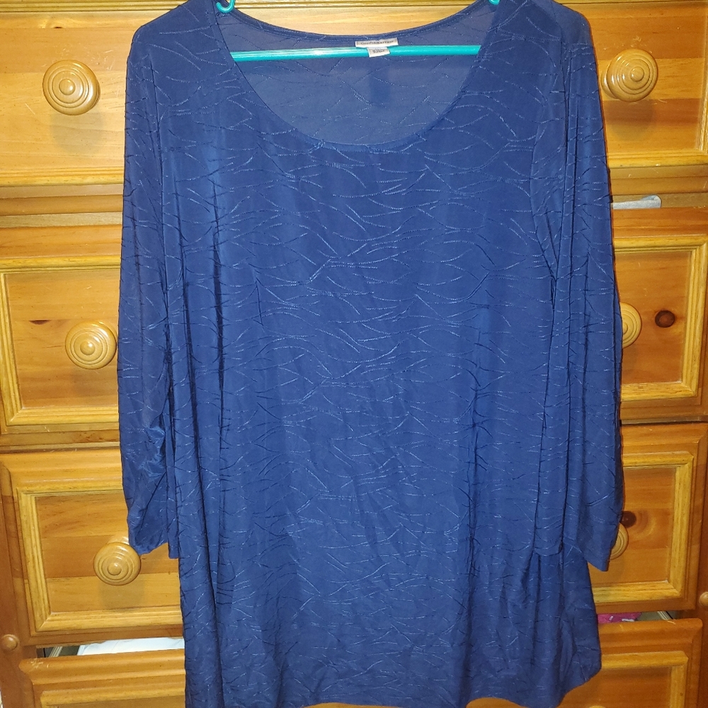 Croft & Barrow Three Quarter Sleeve Top - Picture 2 of 3